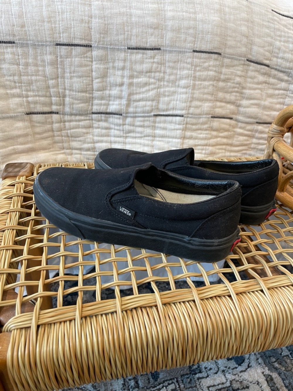 Vans Black Canvas Slip-On